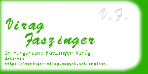 virag faszinger business card
